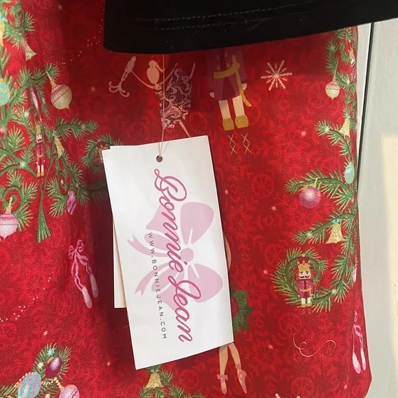 Bonnie Jean Little Girls’ Christmas “Holiday Velvet Nutcracker” Dress